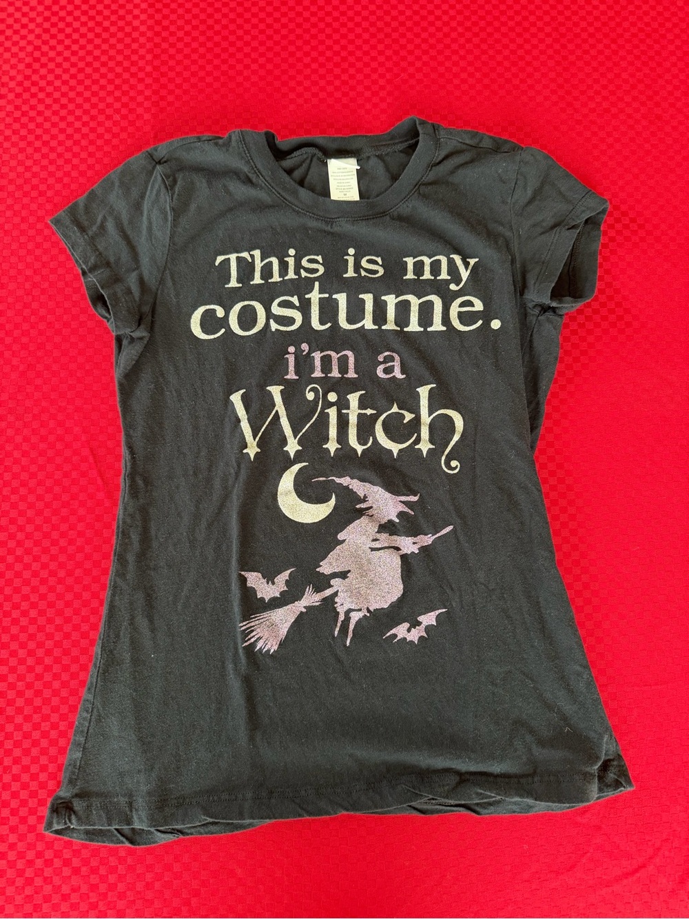 Women's Black Halloween 'I'm a Witch' Graphic Tee